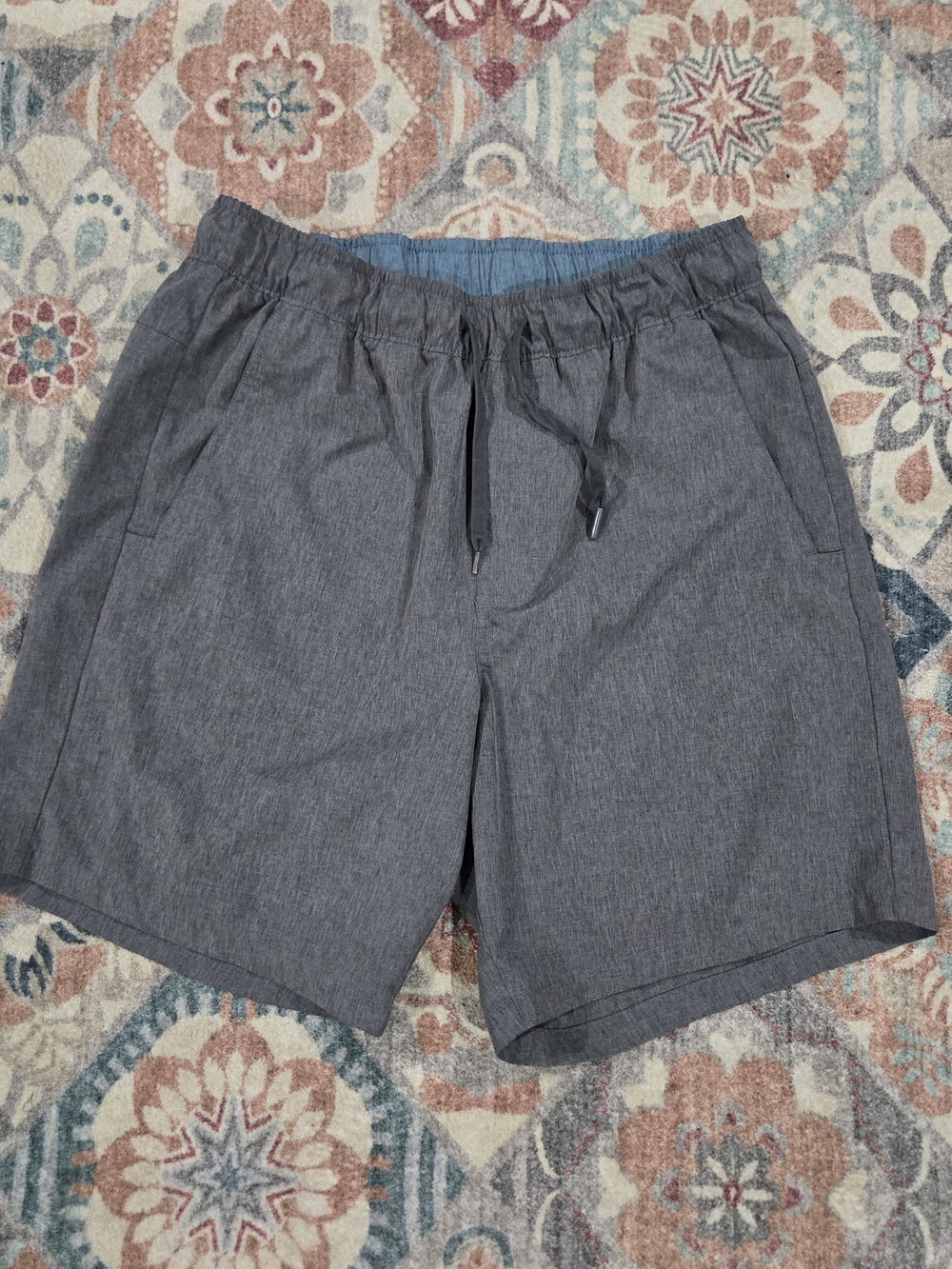 Eddie Bauer Men's Gray Quick Dry Woven Tech Athletic Gorpcore Minimalist Shorts